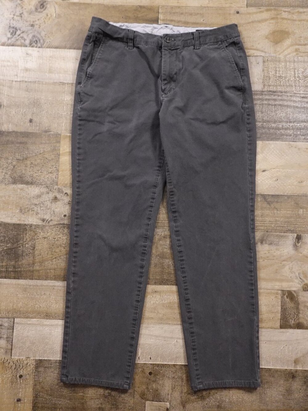 Bonobos Slim Chino Pants Men's 32x30 Gray Stretch Casual Office